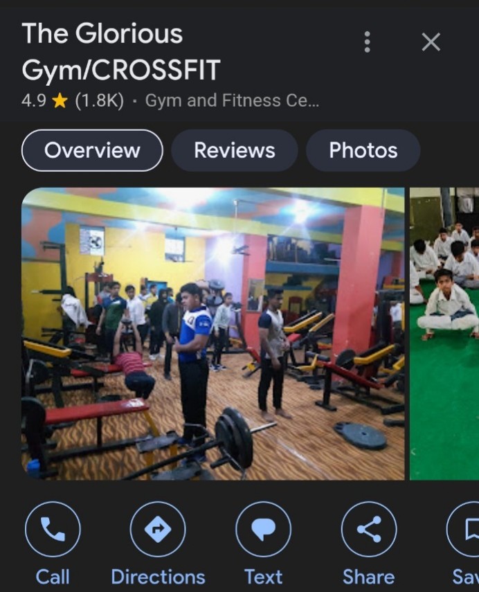 The Glorious Gym Delhi Google Reviews after YoppyChat — 4.9 stars 1800 reviews